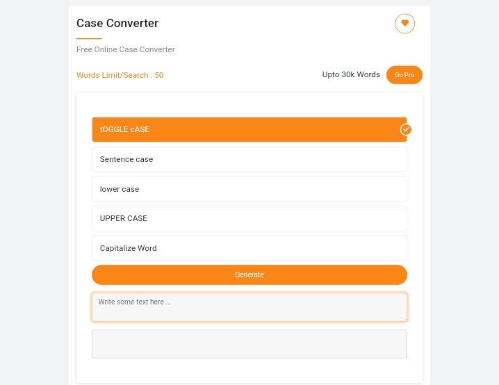 Techbiztools Case Converter